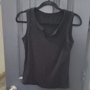Black Sleeveless Women's Top